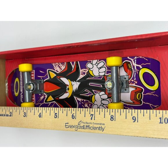Tech Deck Shadow the Hedgehog Fingerboard – 10" Sonic Handboard Skateboard NIB - Picture 6 of 6